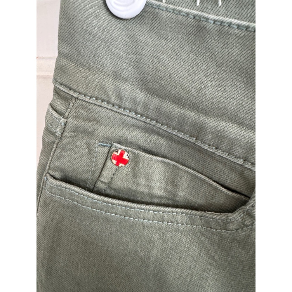 NWT Hudson green Ruby mid thight rolled shorts size 27 - Picture 3 of 9